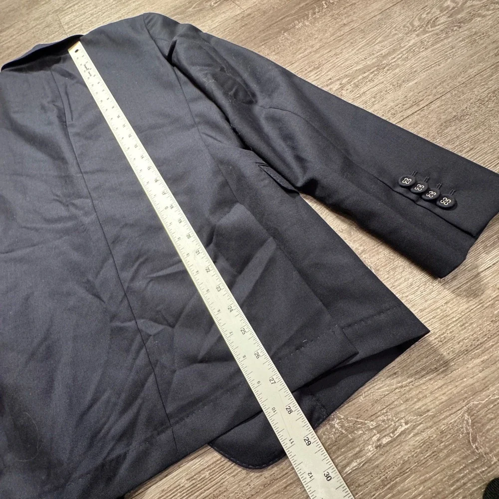 Officine Generale Blazer Mens 38 Blue Wool Arthus Quiet Luxury Sport Coat Jacket